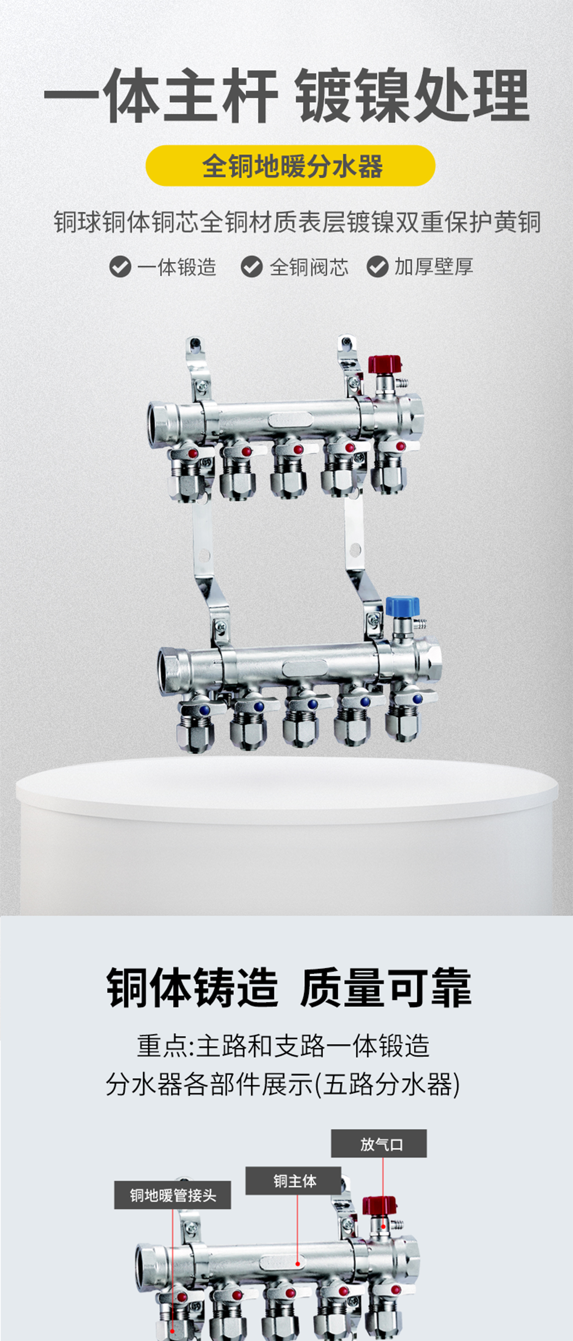 龍勝管古鍍鎳集分水器